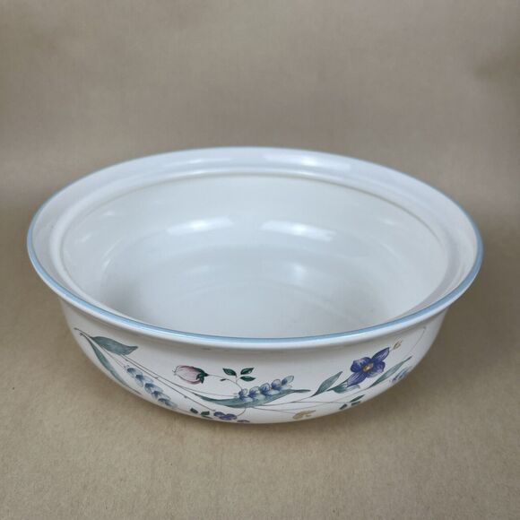 Pfaltzgraff April 8.5" Round Vegetable Oven Serving Bowl Floral Utensil‎ Marks - Picture 1 of 7